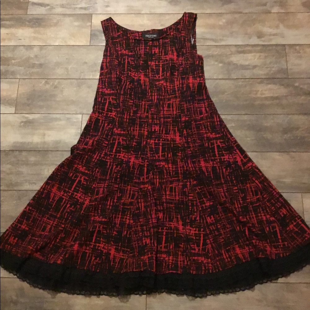 PRICE DROP || Black and red dress || Added ruffle